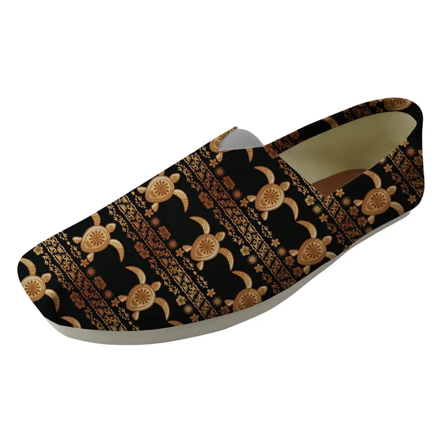 Nopersonality/повседневные женские парусиновые туфли на плоской подошве с принтом морской черепахи; персонализированные женские весенне-осенние Мокасины лёгкая подошва - Цвет: Z4529Z29