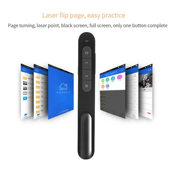 

ThundeaL 2.4GHz RF Pointer Pen Wireless Presenter USB Power Point Presenter Remote Control Laser Pen for Powerpoint Presentation