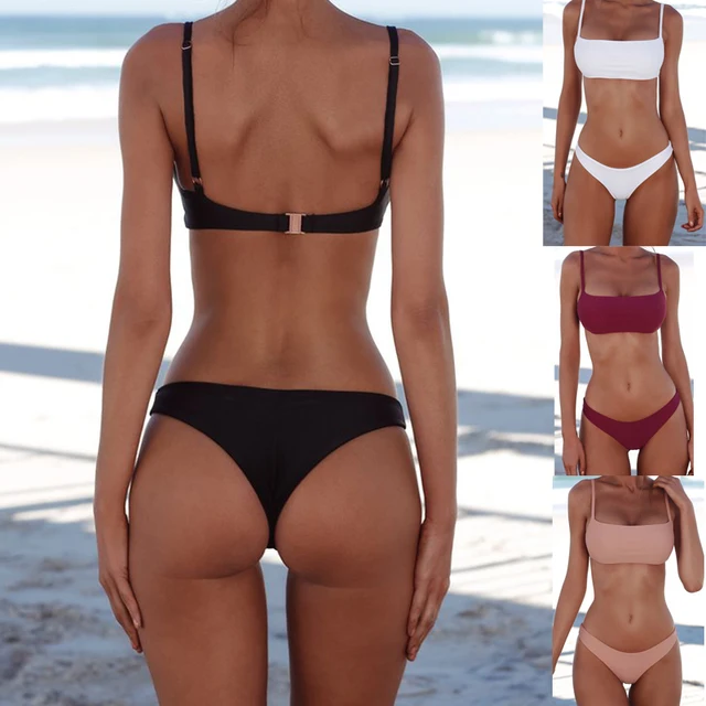 2018 nowy lato kobiety solidny Bikini zestaw push-up Unwyściełane biustonosz strój kąpielowy Trójkąt Bather Suit pływanie strój biquini tanie i dobre opinie Bikinis Set Poliester bawełna Women Bikinis Set Pasuje do rozmiaru Weź swój normalny rozmiar hirigin Wire Free Środkowa talia 2018 nowy lato kobiety solidny Bikini zestaw push-up Unwyściełane biustonosz strój kąpielowy Trójkąt Bather Suit pływanie strój biquini tanie i dobre opinie Bikinis Set Poliester bawełna Women Bikinis Set Pasuje do rozmiaru Weź swój normalny rozmiar hirigin Wire Free Środkowa talia