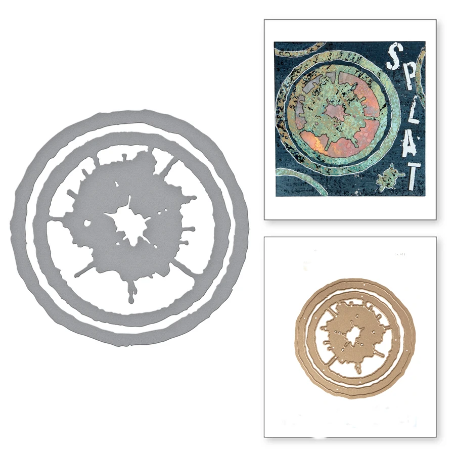 

Splat Frame 2019 Metal Cutting Dies Stencil for DIY Scrapbooking Embossing Photo Album Decoration Paper Card Handcraft Die Cut
