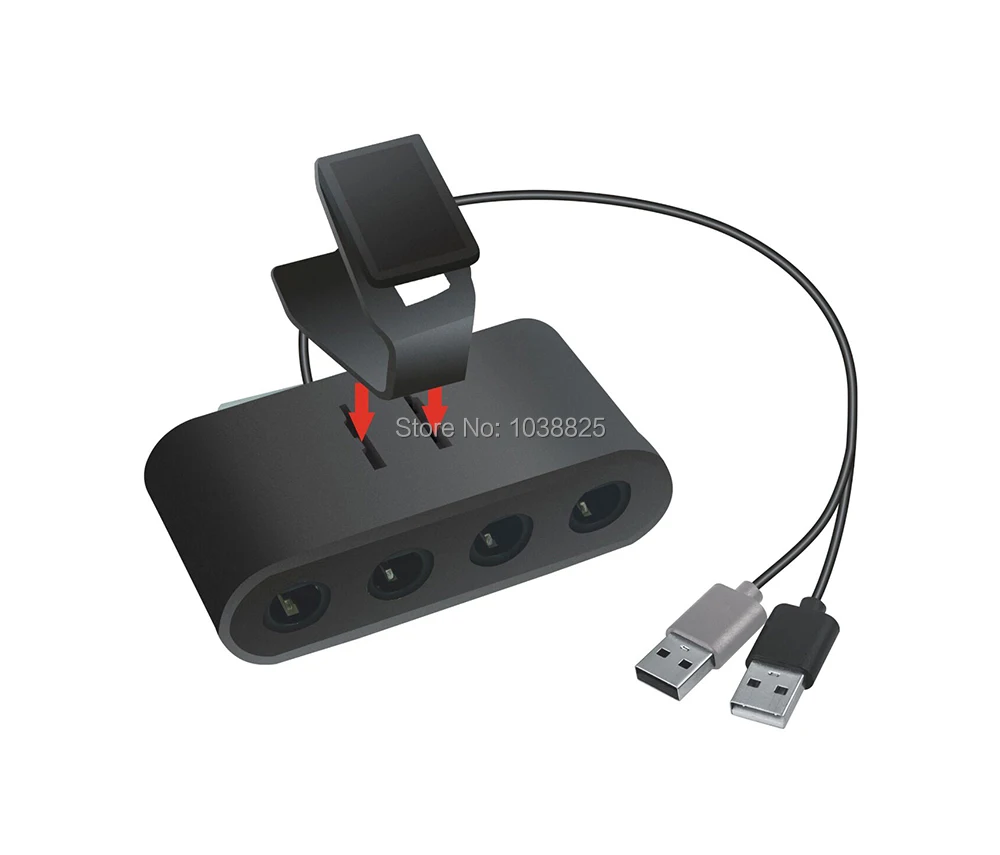 

Hot For Gamecube Controller Adapter 4 Port USB For Gamecube NGC Controller Adapter For Nintendo Switch/Wii U /PC 3in1