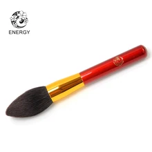 ENERGY Brand Professional Flame Shape Powder Brush Goat Hair Wood Handle Makeup Brushes Make Up Brush Pincel Pinceaux S07GW