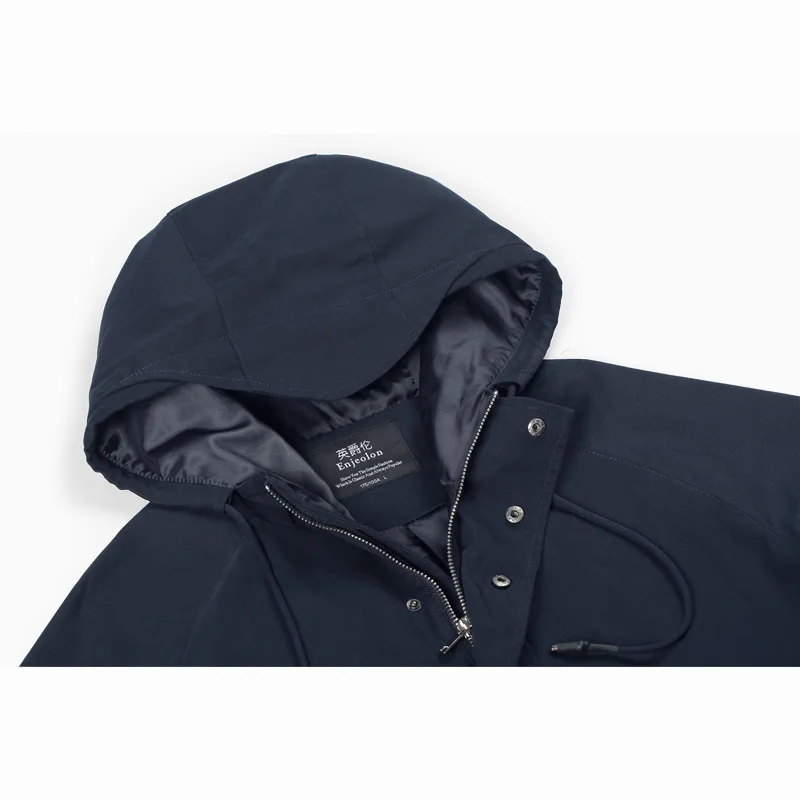 Enjeolon brand 2017 top hoodies Bomber jackets men, fashion black solid Mens coats clothing,hooded Jacket Men clothes WT0513