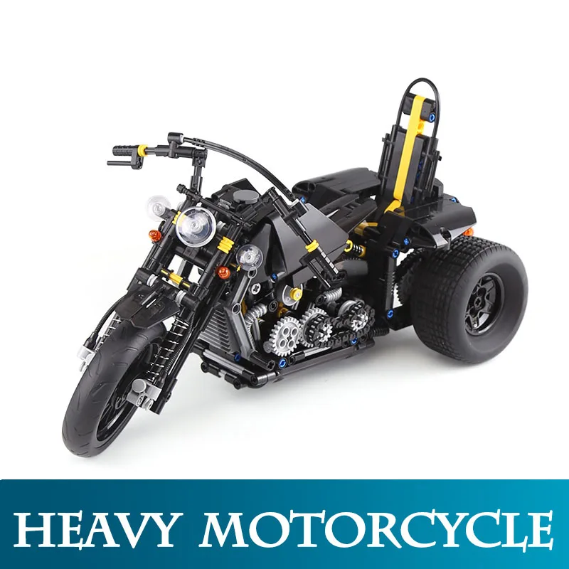 

XB03020 853Pcs Technic Car Heavy Motorcycle Compatible LegoINGlys Building Block Adorable Block Motorcycle Model Toy For Child