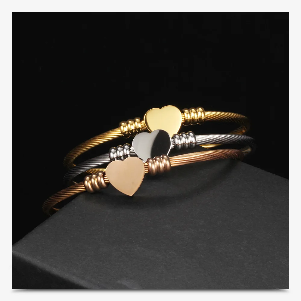 Hfarich стильный браслет красочный пазл браслеты в форме сердечек, любви для Для женщин женские украшение браслет Feminina лучшие друзья Keepsake - Окраска металла: sliver bangle