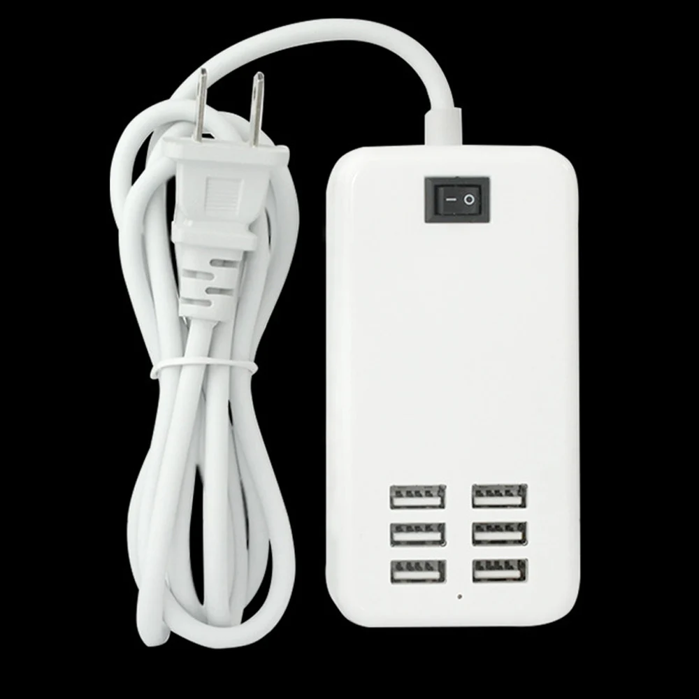 

6 Ports QC2.0 Quick USB Charger Mobile Phone Charger for Samsung Huawei LG Iphone Adapter EU/US Plug