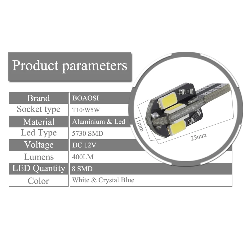 1X яркий светильник для номерного знака T10 5730SMD светодиодный Opel Adam Corsa C Combo D Astra