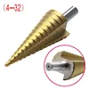 3pcs/lot HSS Steel Large Step Cone Titanium Coated Metal Drill Bit Cut Tool Set Hole Cutter 4-12/20/32mm ► Photo 3/6