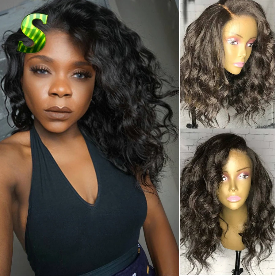 

Wavy Full Lace Wigs Brazilian Lace Front Human Hair Wigs For Black Women Glueless Full Lace With Baby Hair Virgin Hair Lace Wig