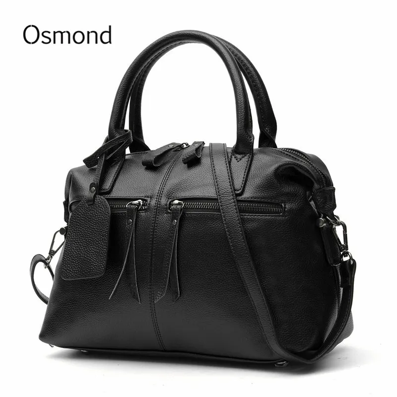 Osmond Genuine Leather font b Handbag b font font b Women b font Boston font b