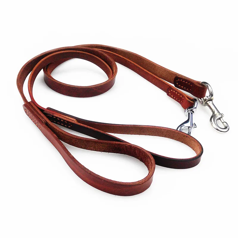 Free shipping,High quality small large pet leather dog leashes 120cm