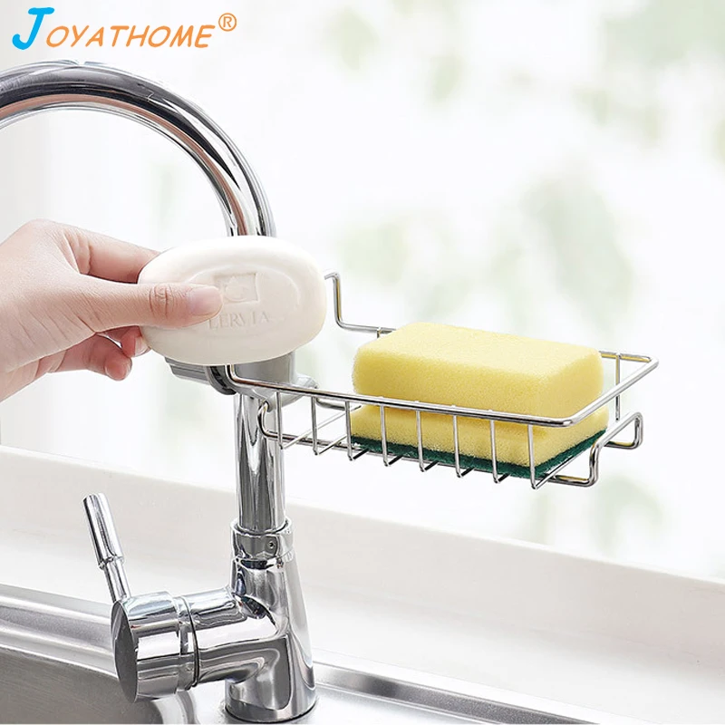 

Joyathome Kitchen Stainless Steel Hanging Rack Sponge Drain Rack Sink Storage Hanging Holder Baskets Soap Sponge Drain Rack