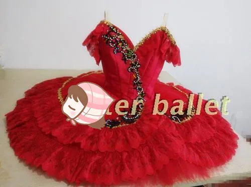 Красное балетное платье Tu для выступлений на сцене соло танцев Don Quixote|ballet dress|ballet