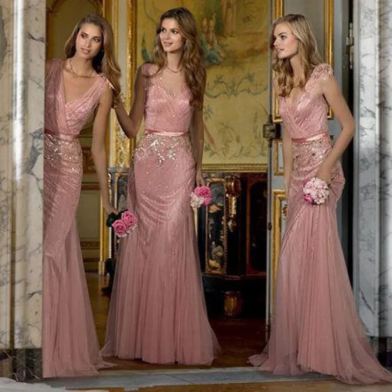 vestidos color pink blush
