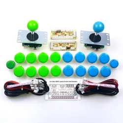 Новый 16 X SANWA пуговицы OBSF-30 и 2 X Reyann Аркада пуговицы + 2 x джойстик SANWA + 2 x PC кодеры доска Аркада управление панель DIY