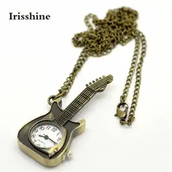 Irisshine i0856 унисекс часы пара подарок любимым Роскошные брендовые Гитары Форма карманные кварцевые часы, брелок Подвеска подарки