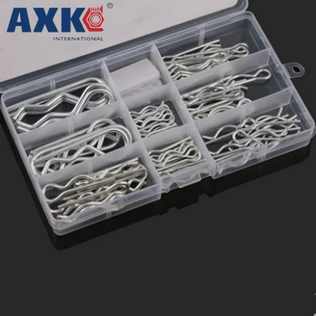 

AXK household wave spring needle galvanized cotter pin B type pin pin lock combination set 80PCS