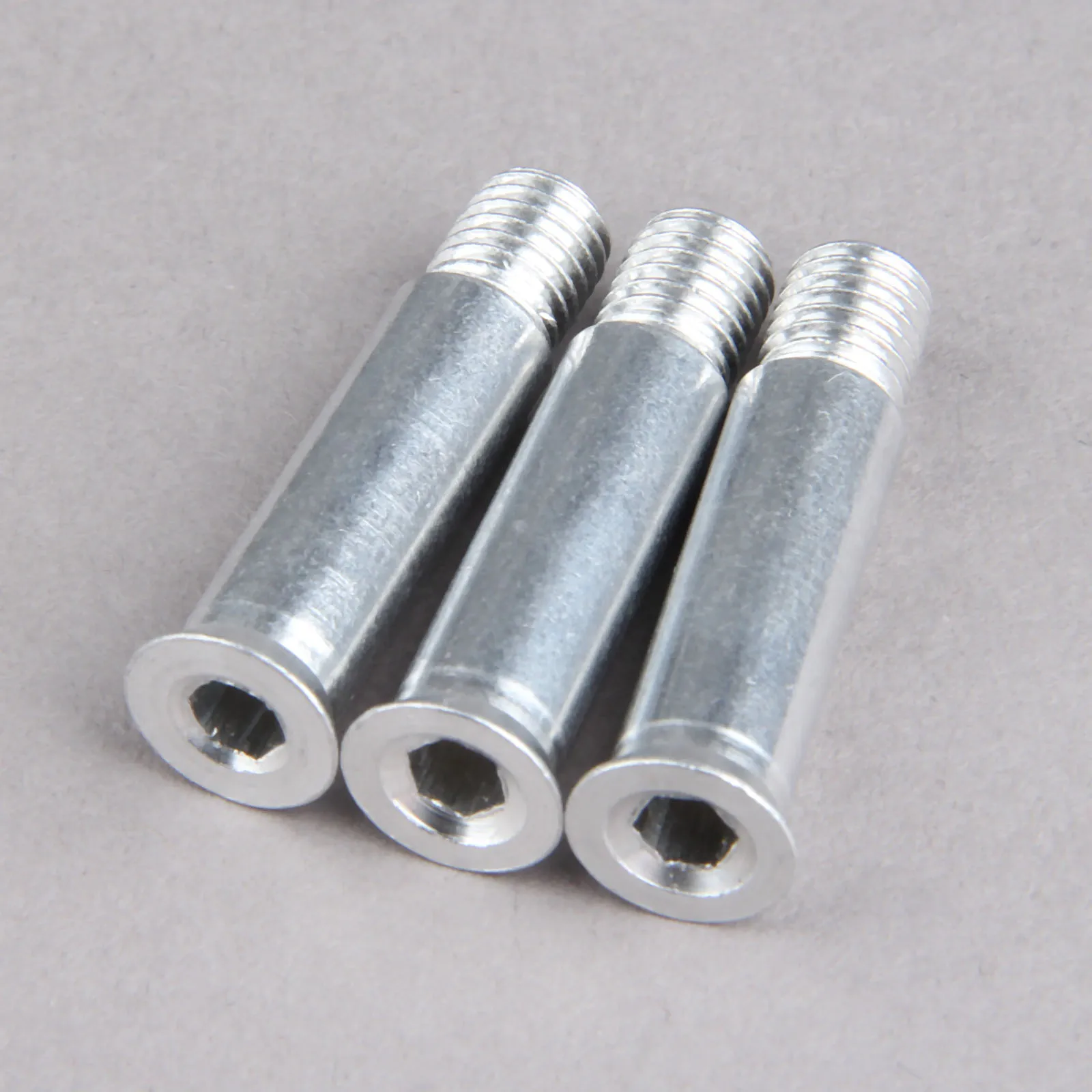 Gohantee الفضة الرول سكيت أحذية تزلج أحذية اكسسوارات 8 قطع الألومنيوم مسامير 34 ملليمتر x 8 ملليمتر ضياء المضمنة تزلج المسمار مسمار المحور