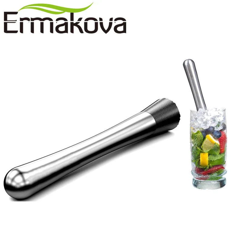 ERMAKOVA 8 дюймов для коктейлей Нержавеющая сталь пити фруктового Мохито фрукты