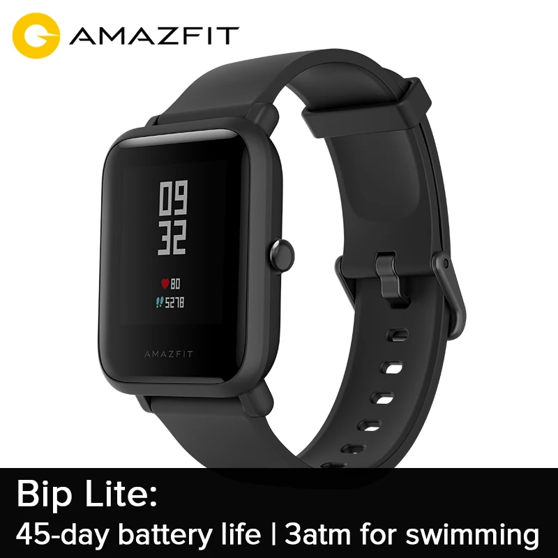 

Pre-sale Amazfit Bip Lite 45-day Battery Life 3ATM Waterproof ETA July 30th