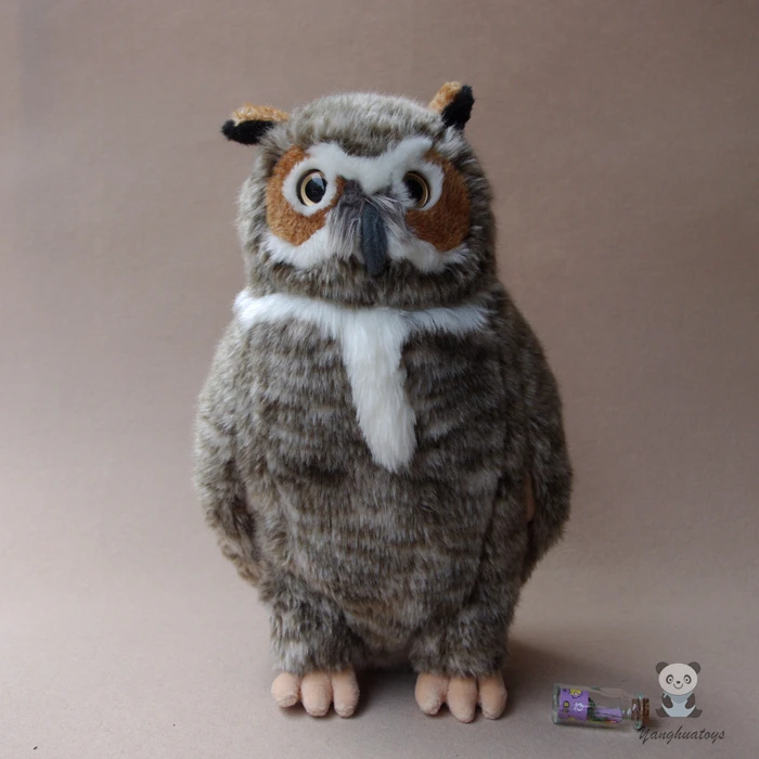 Plush Owl Doll Toys For Children America Carved Owl Simulation Wild