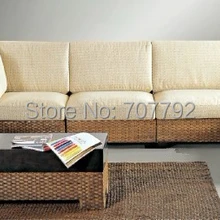 Горячая всепогодный Открытый Сад Современный pe ротанговый диван