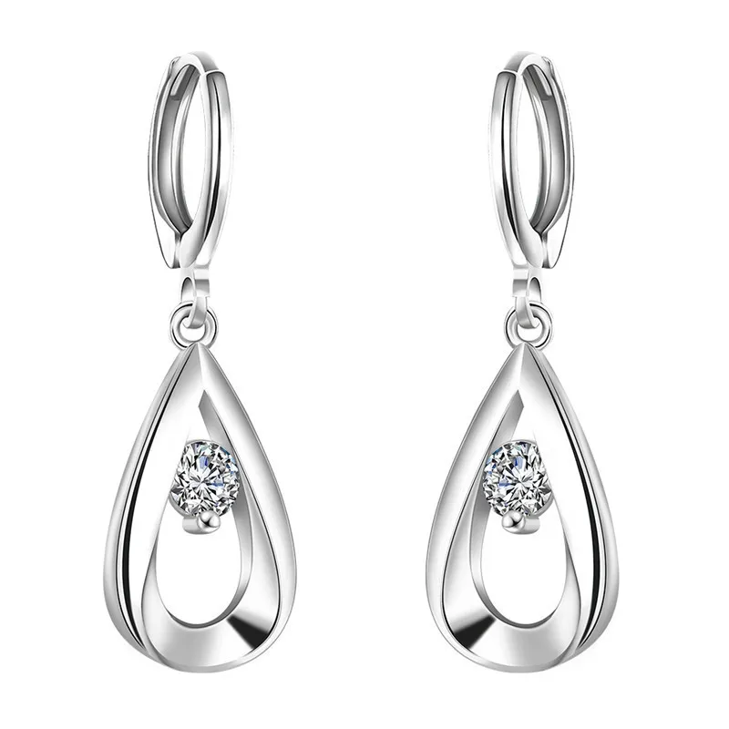 

Wholesale Fashion Silver Earrings Cubic Zirconia Silver Earrings for women Fashion Earrings jewelry