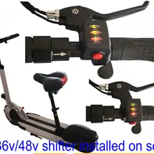 Индикатор уровня батареи 24v36v48v+ палец/переключатель рычага+ переключатель акселератора запчасти электрических скутеров складной велосипед горный велосипед ATV газ
