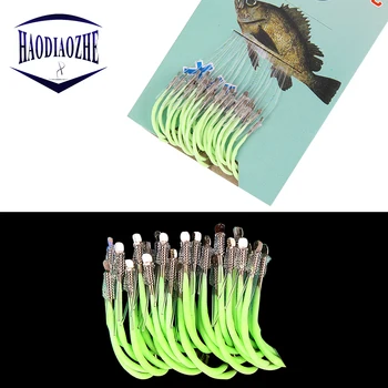 

30pcs/pack Luminous Fishing Hooks Jig Barbed Hooks Pesca Tackle High Carbon Steel Fish Hooks For Fishing Accessories 12-18#
