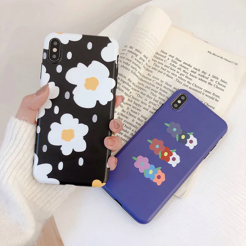 Art Vintage Flower Korean Phone Case For iPhone 7 7 Puls 6 6S 7 8 Puls