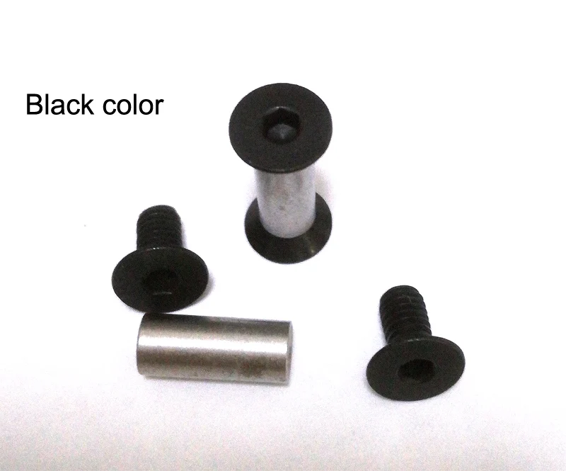 22.0mm* 5mm (black) Stainless steel Knife Handle Flat head hex Chicago