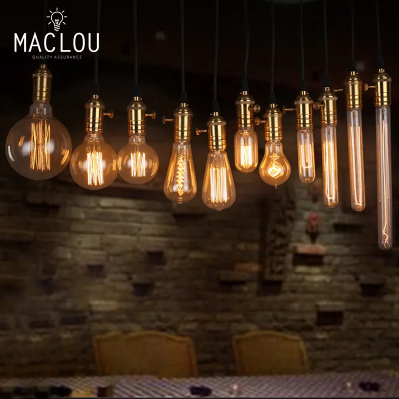 Vintage Edison Incandescent Light Bulb Filament 220v E27 40w 18 Home Light Bulbs Edison Incandescent