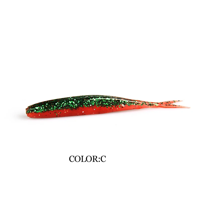 

2019 NEW Supercontinent HP MiNNOW small soft squid tail fish 75mm road soft bait 1.8g 15pcs