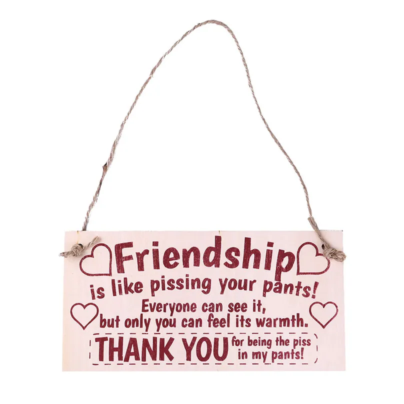 Sign Board Best Friend Friendship Gift Chic Spending Heart Thank You Decoration home Decor 2019 new hot sale #25j10 (7)