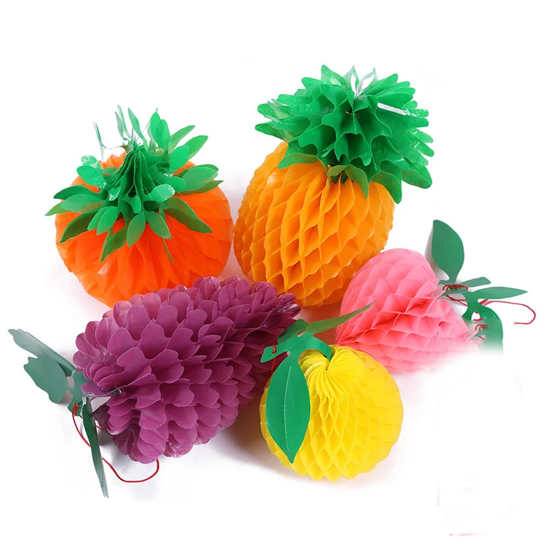 

Pineapple honeycomb ball birthday party wedding decoration summer beach outdoor 1PCS
