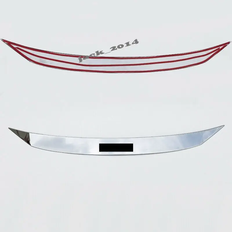 Серебро Нержавеющая передний капот рельефная Накладка для отделки для Honda Civic 10th