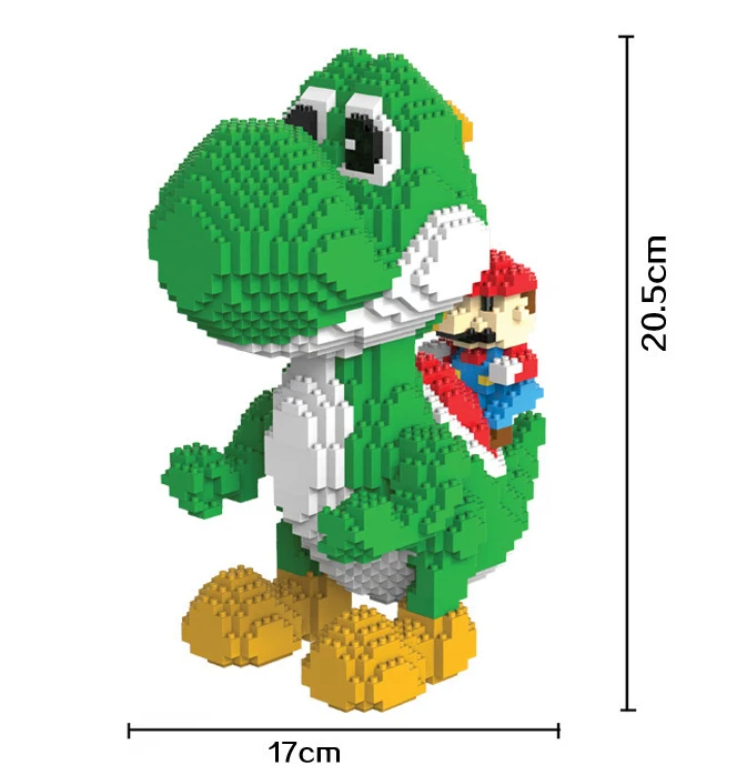 HC hot sales Magic Blocks Big size Yoshi Mini Blocks cute Anime DIY Building Toys Auction Model educational toy Kids Gifts 9020
