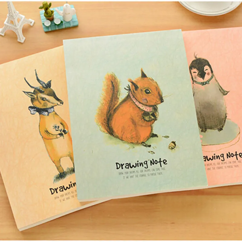 Drawing Note Greatful FriendsNotebook Diary Book Pocket Notepads