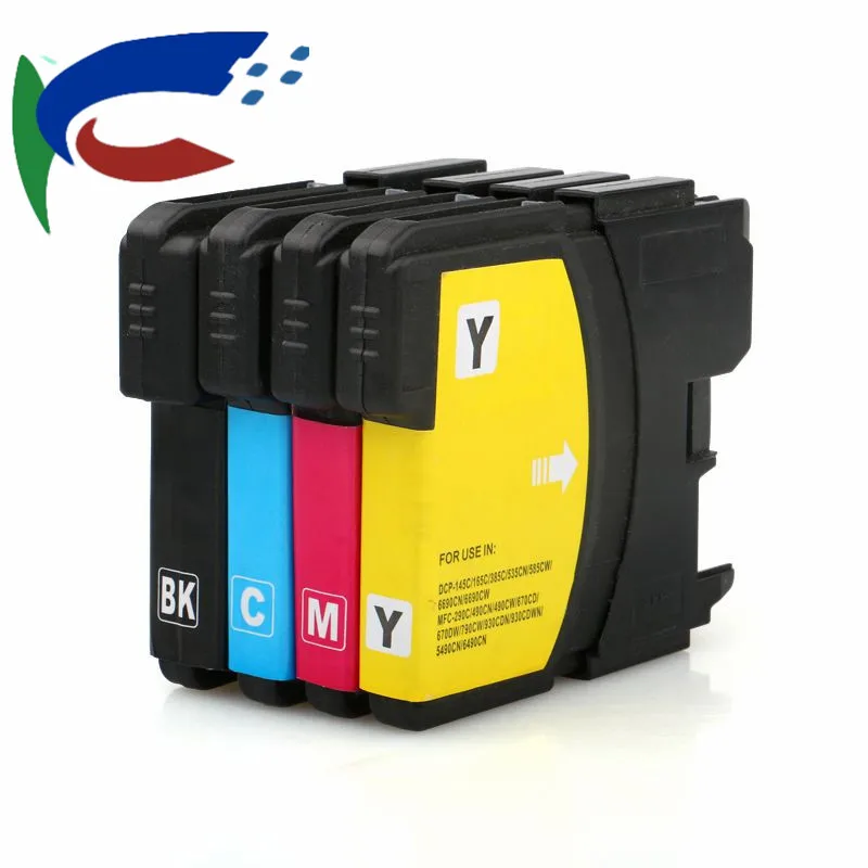 

2sets Ink Cartridges Compatible for Brother LC 1100 LC11 LC16 LC38 LC65 LC980 DCP 385C DCP-390CN DCP-395CN DCP-535CN DCP-585CW