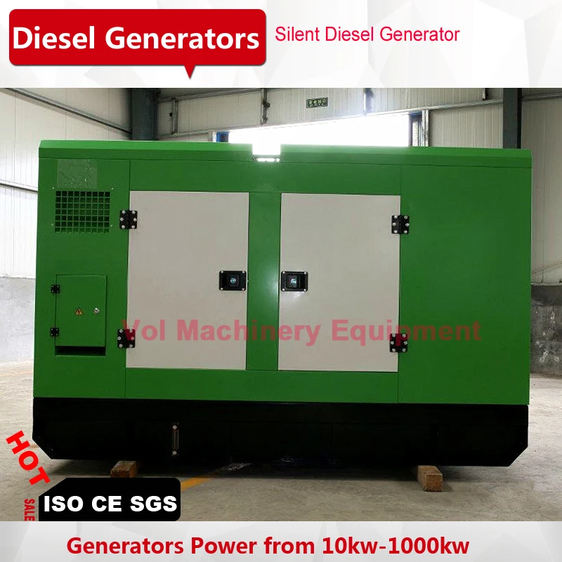 100 кВт бесшумный дизельный генератор электрический запуск умный контроллер с генератором переменного тока трехфазный