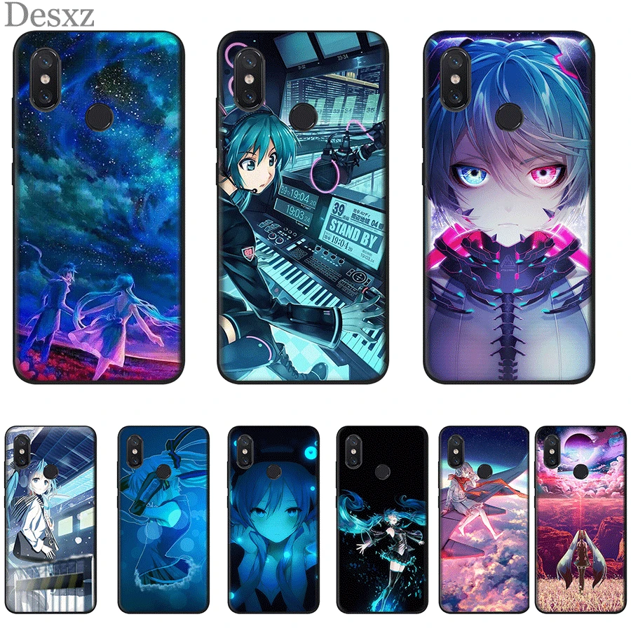 Desxz силиконовый чехол для телефона Xiaomi Mi 6 8 9 10 9t cc9 E SE A1 2 Pro Lite Hatsune Miku Аниме Сумка |