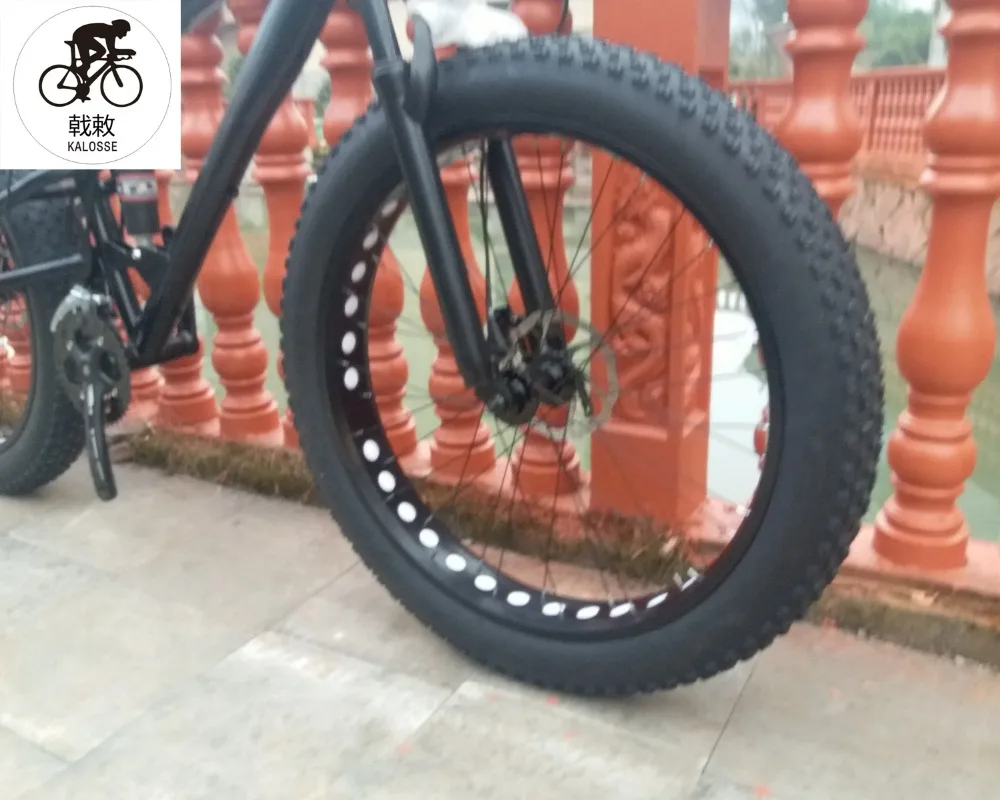 Kalosse M310 Fat bike 26*4,0 дюймов, снежный велосипед с полной подвеской, горный велосипед, 24 скорости, 26er