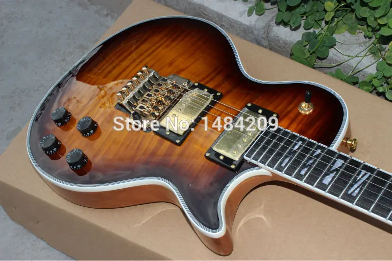 Wholesale Chinese Guitar 2013 New Arrival tobacco burst floyd vibrato