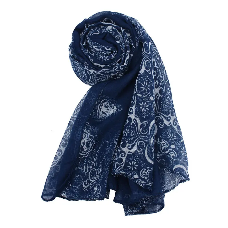 Women Lady Classical Print Scarf Sun Protection Gauze Kerchief women's scarves handkerchief hijab scarf 40FE2517