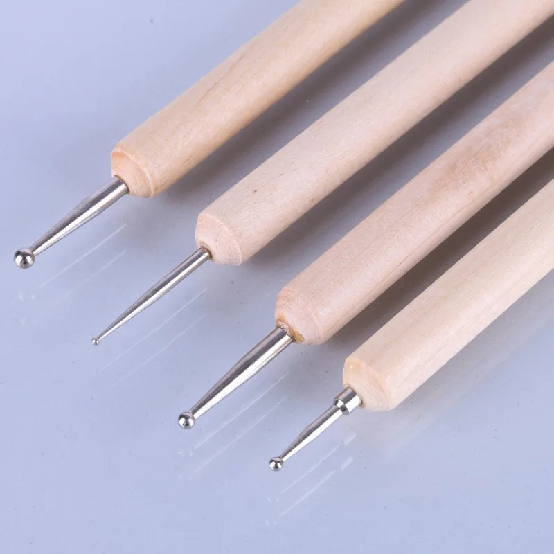 4pcs Ball Stylus Polymer Clay Pottery Ceramics Sculpting Modeling Handmade Tools Set Painting tools