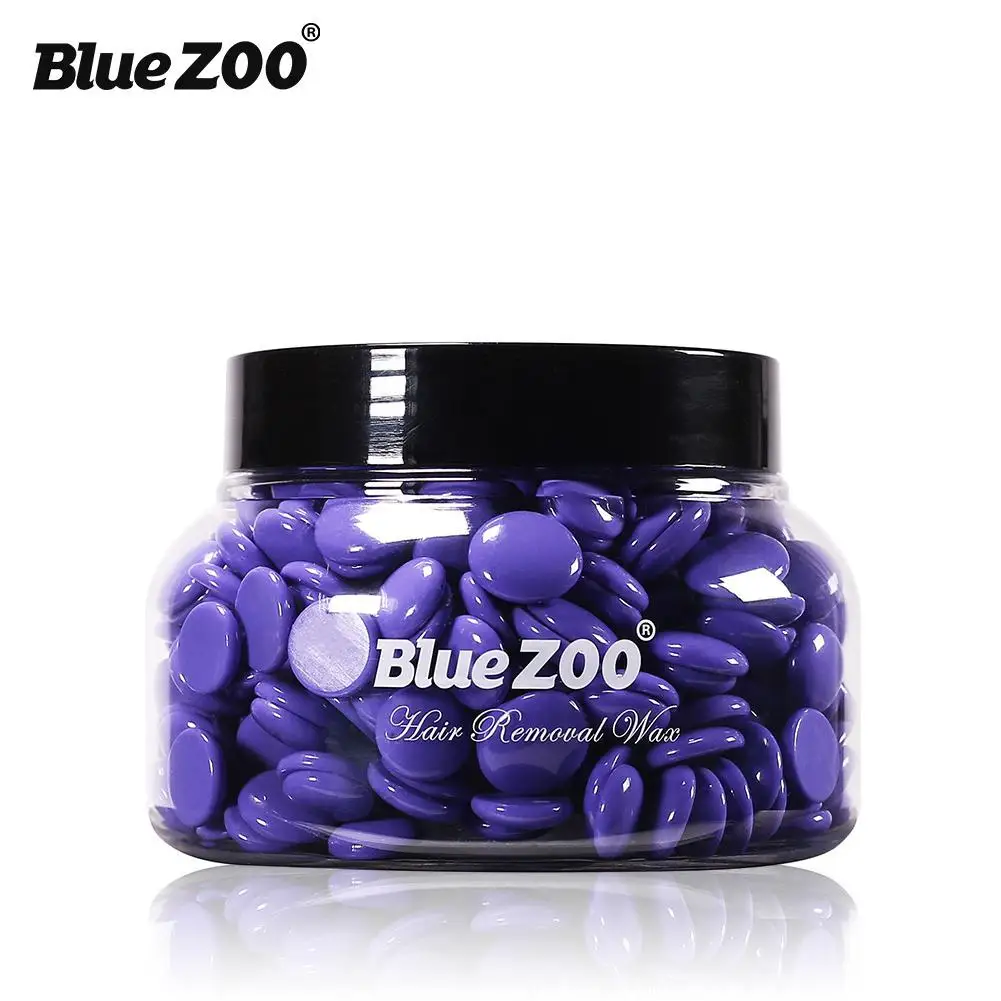Синий ZOO 150 г парафин для депиляции восковые пеллеты воск для зоны бикини ноги руки подмышки шарики для удаления волос