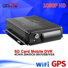 NEW 1080P Dual SD Wifi+GPS AHD Video Car Digiatl Recorder Platfrom Free Support Iphone/Android Remote Control Bus Mobile Dvr