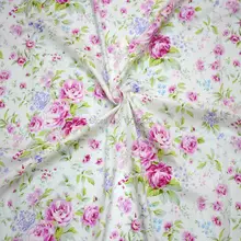 

2016 Pink rose printed 100% cotton fabric tecidos algodao para patchwork fabric sewing material