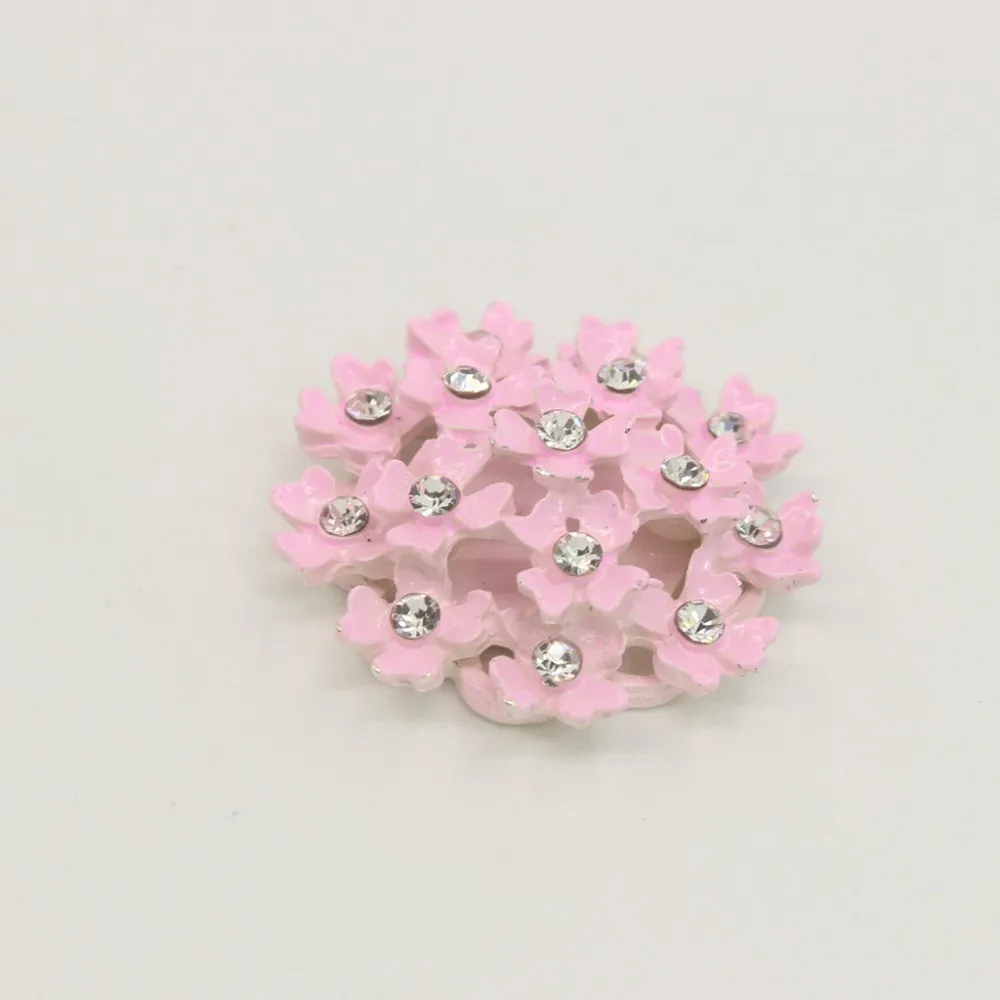 Nidalee Стразы пуговицы ручной работы декоративные Botones Costura для одежды Свадебные украшения для приглашений алмазные аксессуары - Цвет: Light Pink