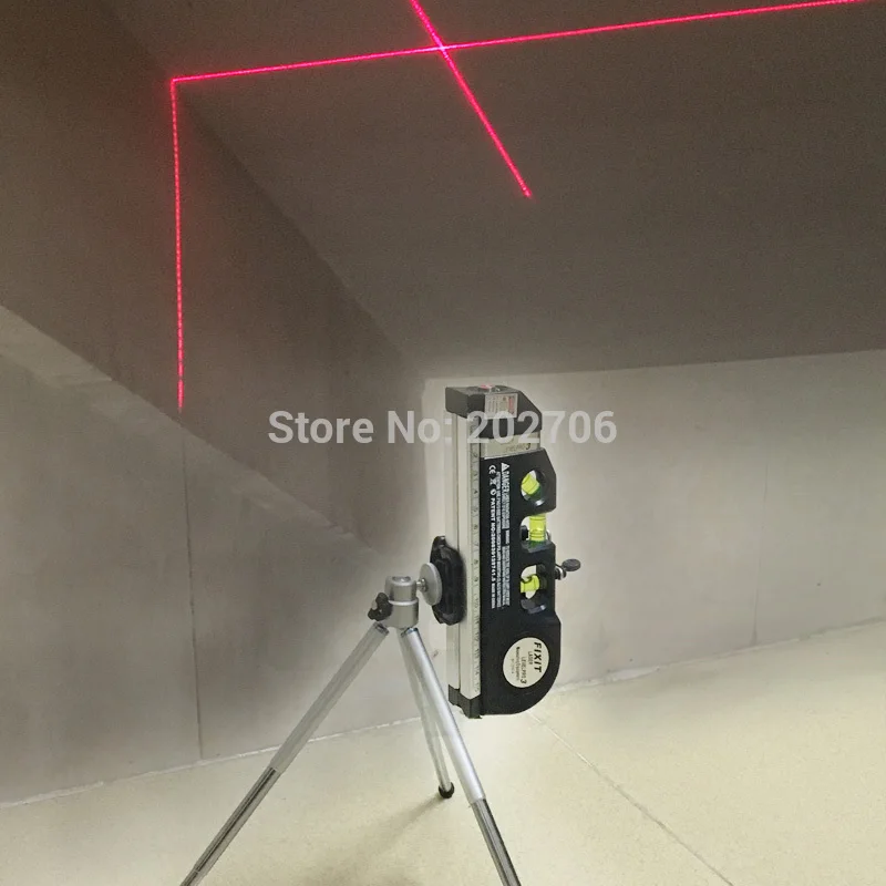 Cinta Metrica de Nivel Laser Multiusos con Soporte Triangular para  Construccion